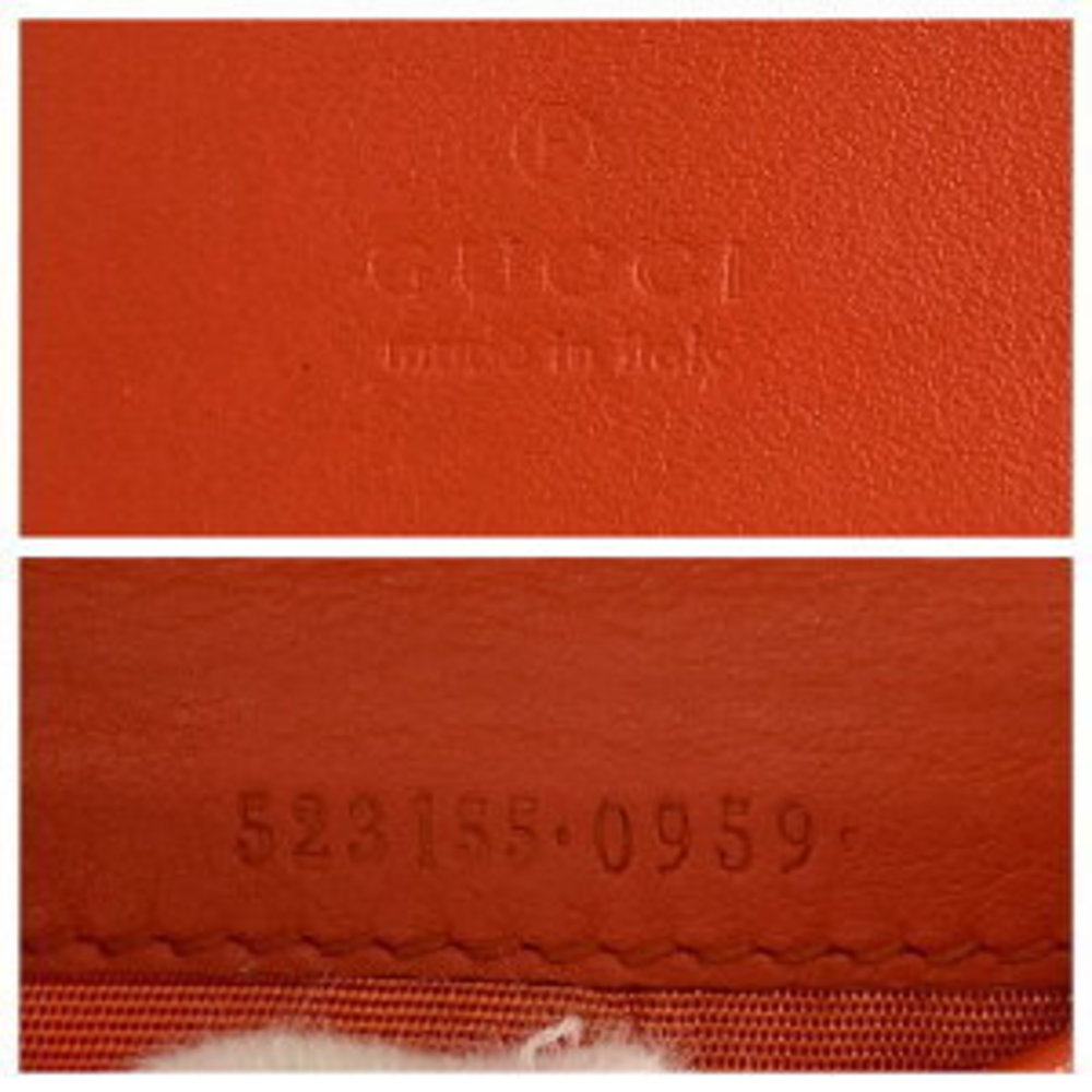 Gucci Ophidia Gg Python Orange Folding Wallet - image 5